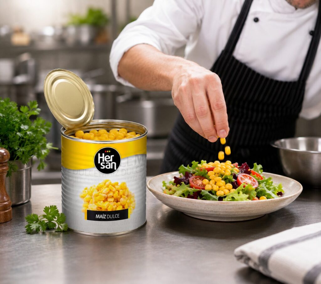Maíz Dulce Hersan - El ingrediente versátil para la cocina profesional